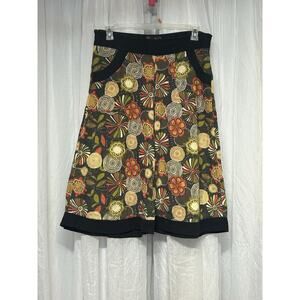 Luna Claire Wide Leg Capri Pants Festival Boho Floral Lagenlook SEE SIZE hippie